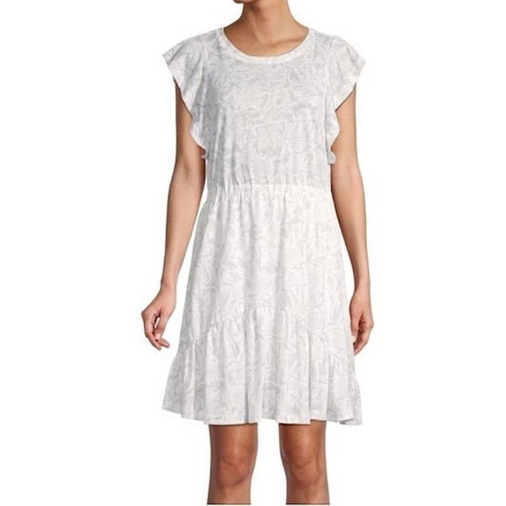 Rebecca Taylor Zadie Jersey Dress Womens Small Cottagecore Spring Feminine Linen - Picture 10 of 10